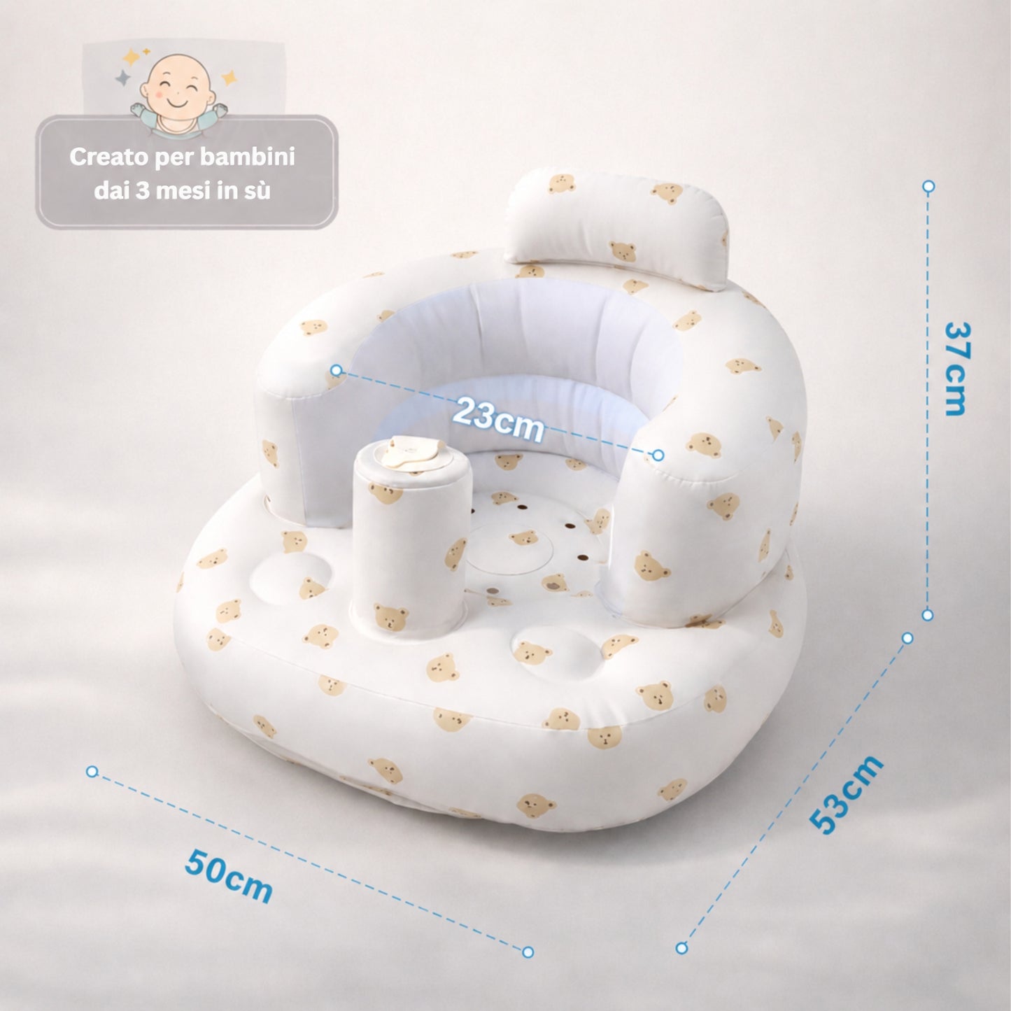 NidoAccogliente™ - Seggiolone Gonfiabile per Bambini