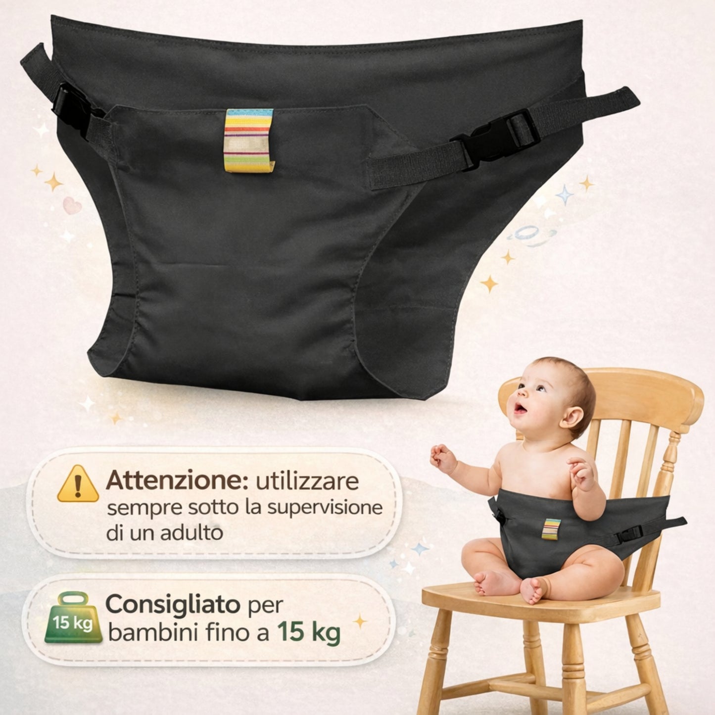 NidoSeat™ - Cintura Seggiolone Portatile