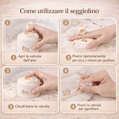 NidoAccogliente™ - Seggiolone Gonfiabile per Bambini
