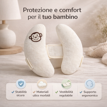 NidoSicuro™ - Supporto Ergonomico Testa e Collo Bambino
