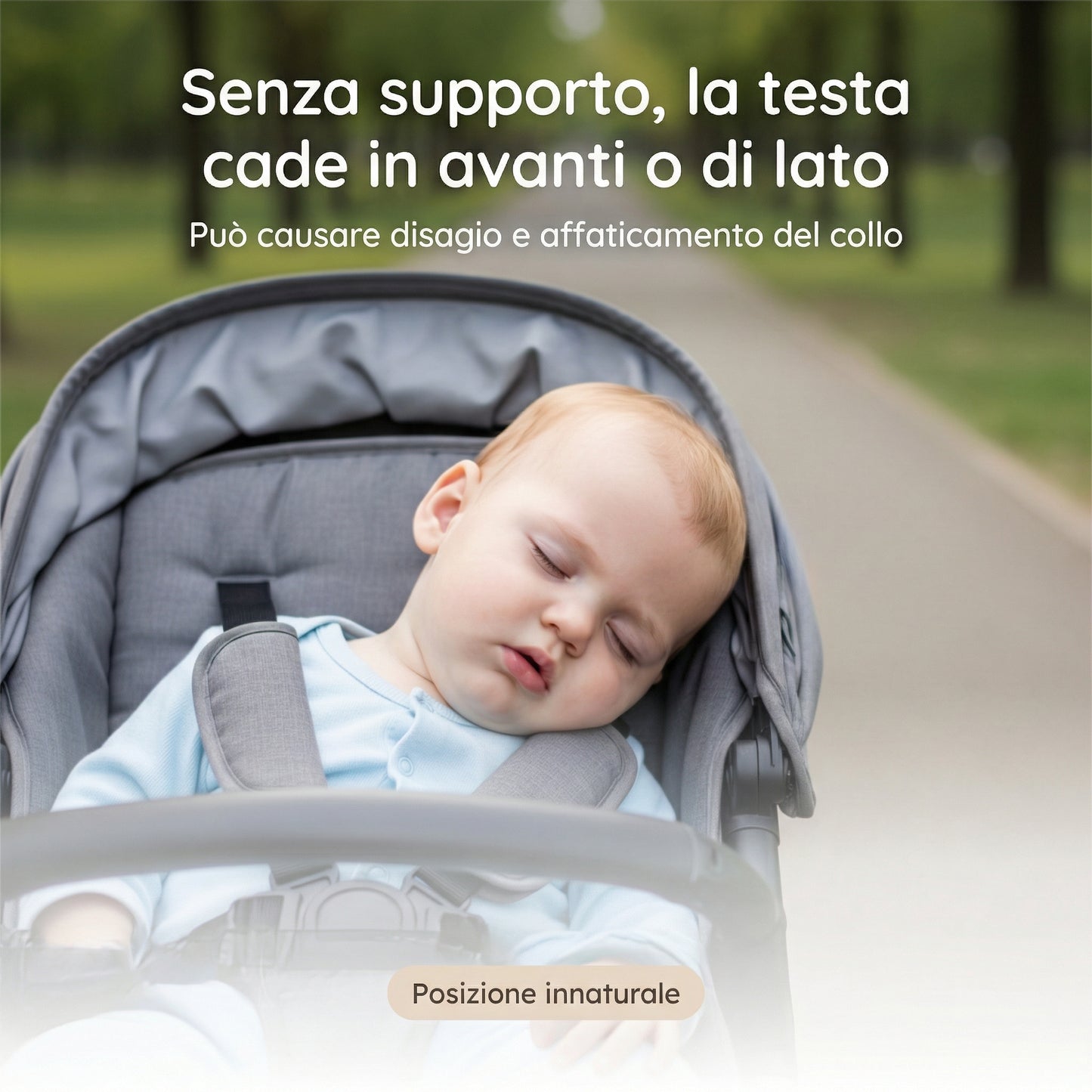 NidoSicuro™ - Supporto Ergonomico Testa e Collo Bambino