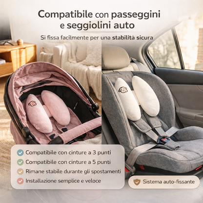 NidoSicuro™ - Supporto Ergonomico Testa e Collo Bambino